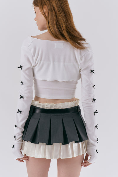 storets.com Amber Layered Pleated Skirt