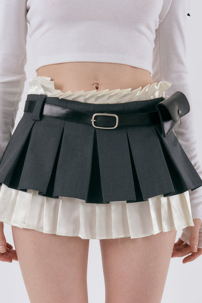 storets.com Amber Layered Pleated Skirt