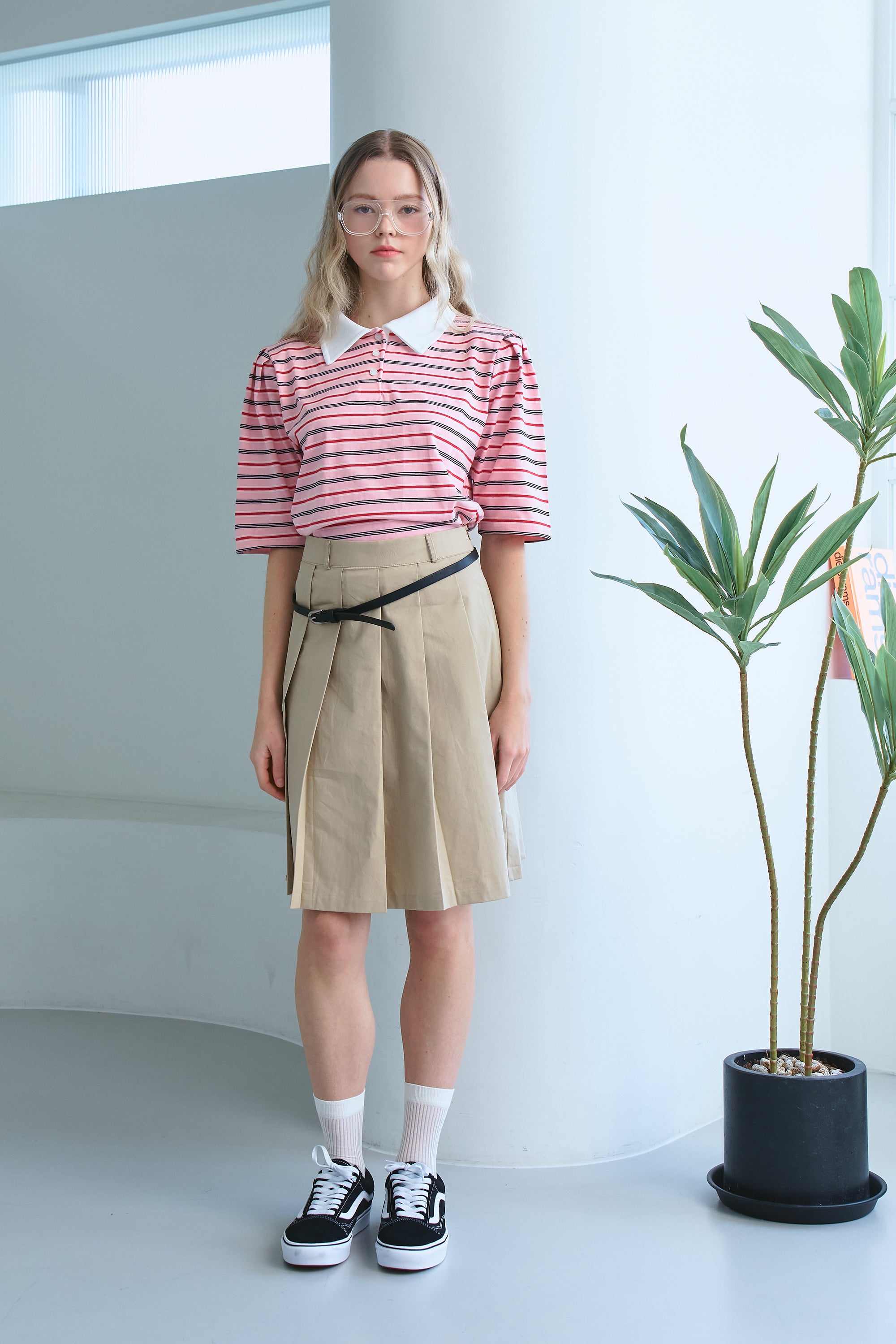 Maple Drift Pleated Skirt