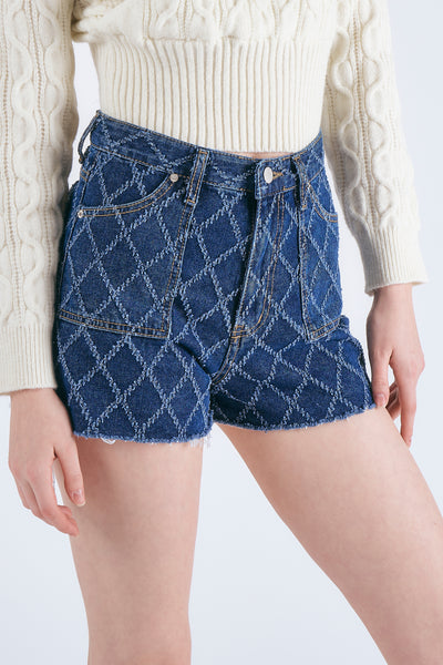 storets.com Rosie Frayed Denim Shorts