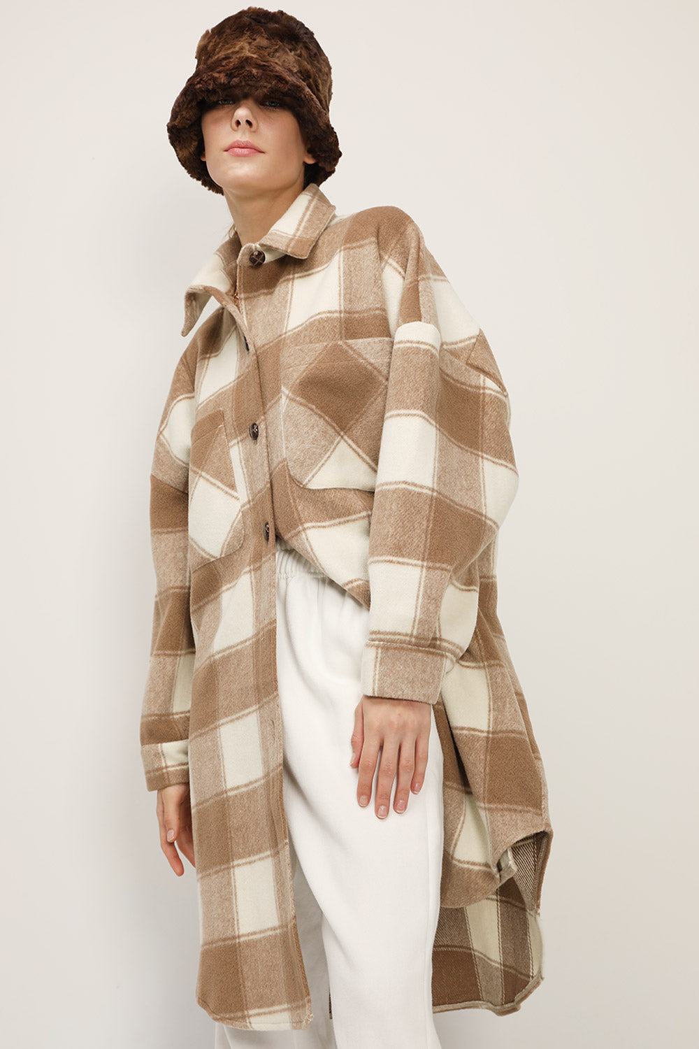 Ardia - Plaid Zip-Up Jacket