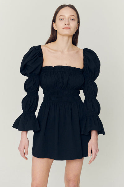 storets.com Clare Balloon Sleeve Mini Dress