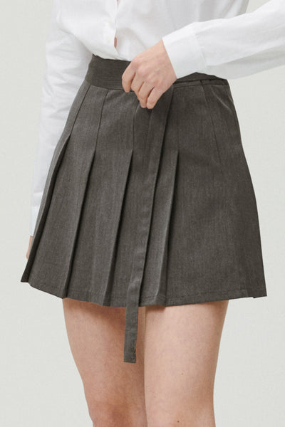 storets.com Allie Belted Pleated Skirt