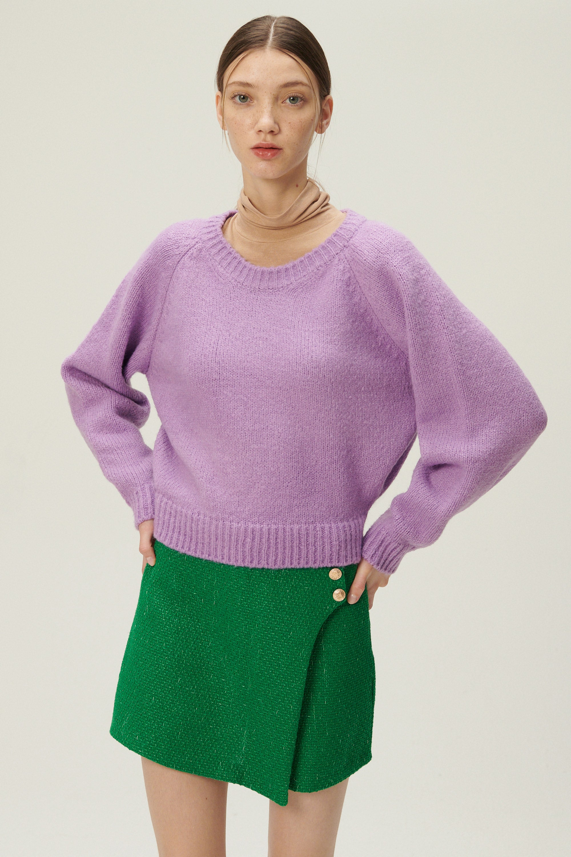 Blair Knitted Wrap Sweater