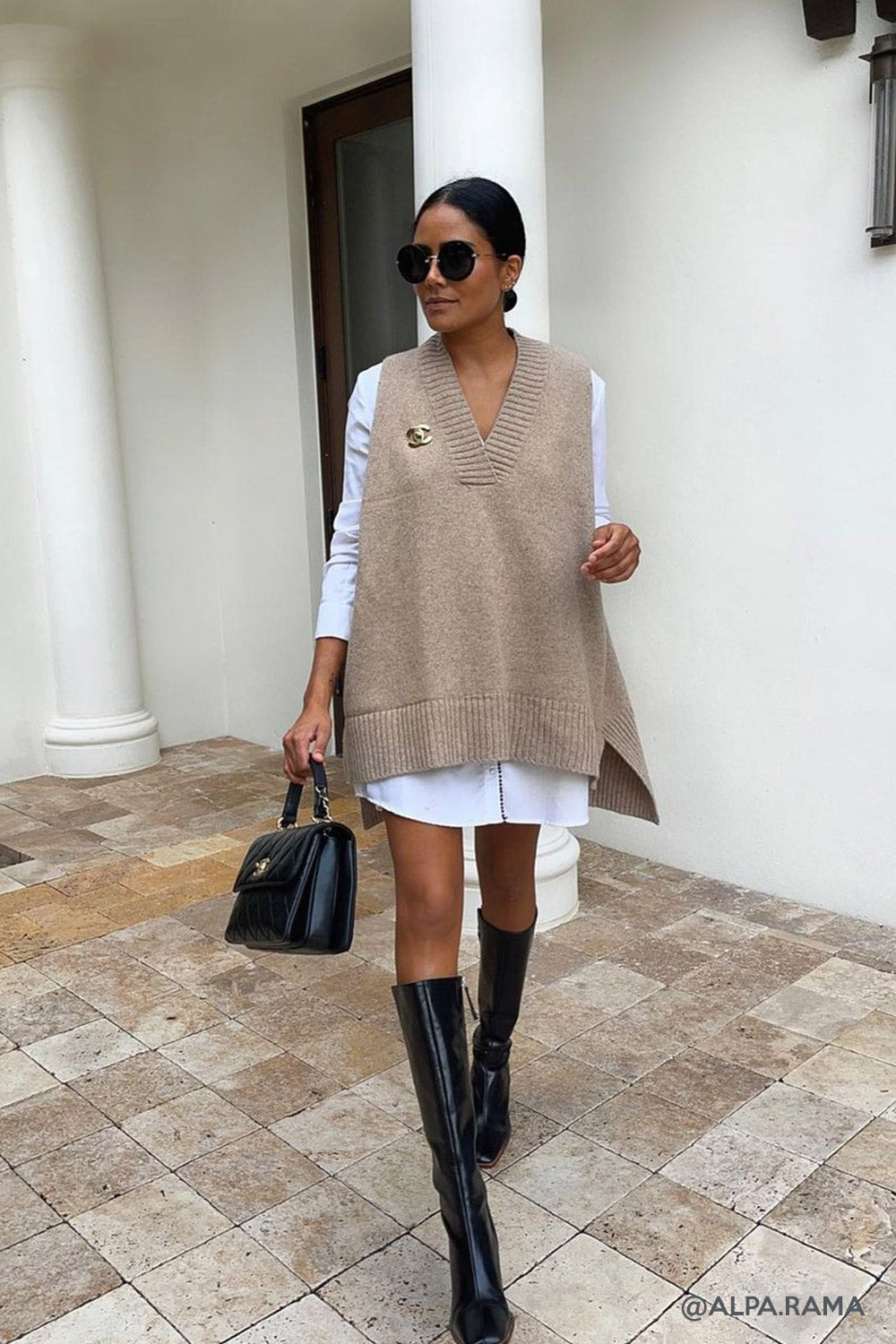 Lyla Oversized Knit Vest | Women's Sweaters & Knits | storets