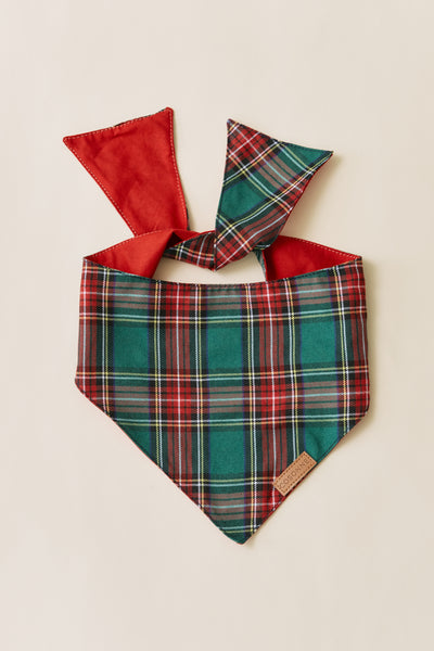 [COSONNE] Red Tartan Pet Bandanas