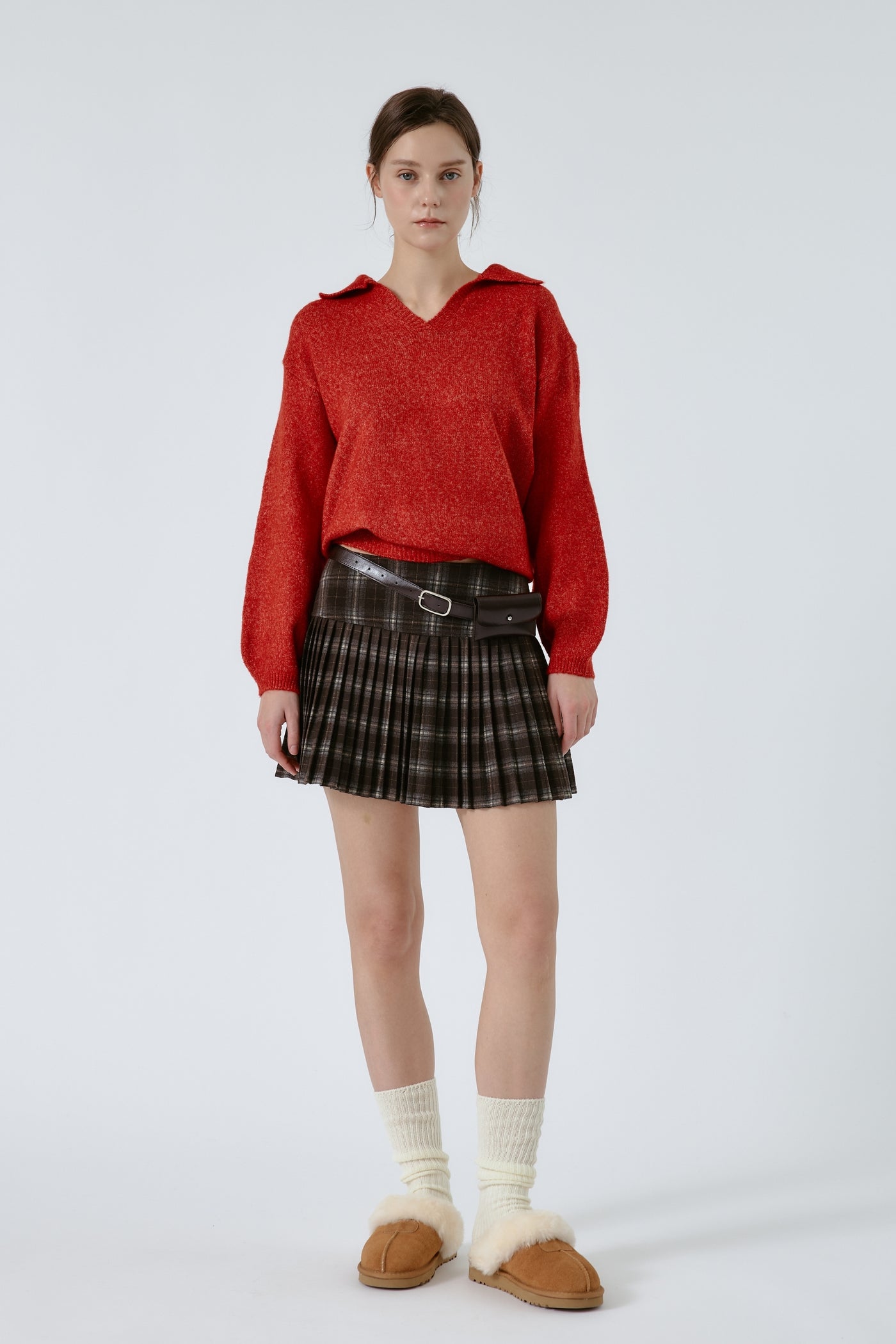 Harper Tartan Pleated Skirts