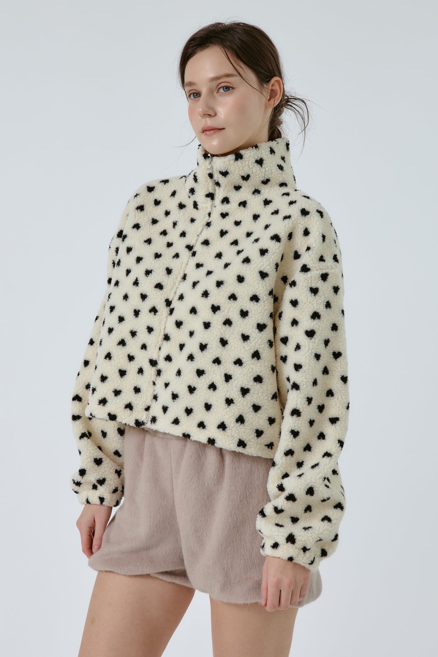 Violet Teddy Boucle Jacket