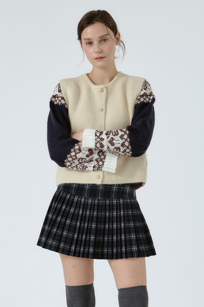 Harper Tartan Pleated Skirts