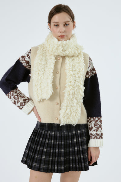 Lana Knitted Sleeveless Cardi Vest