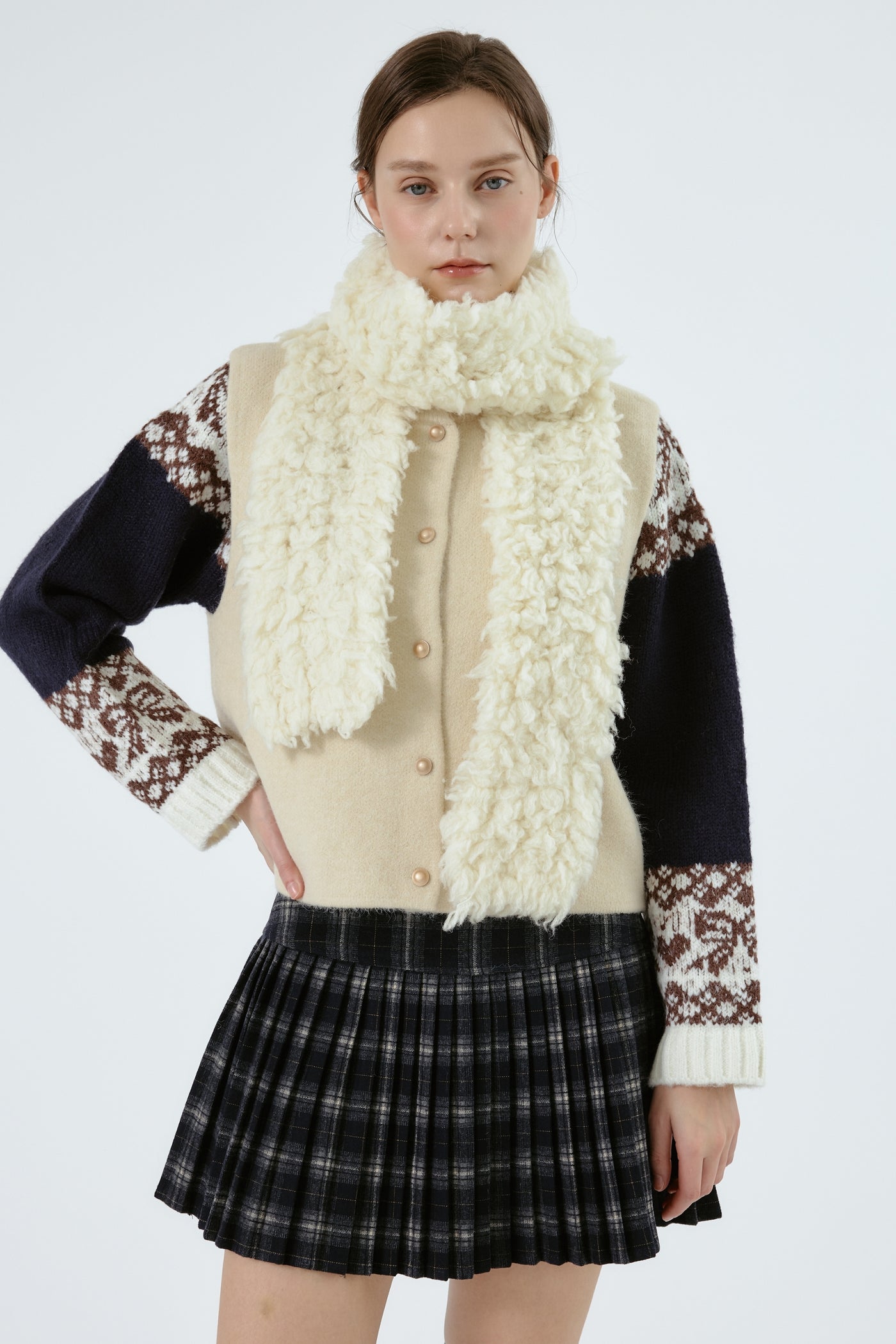 Harper Tartan Pleated Skirts