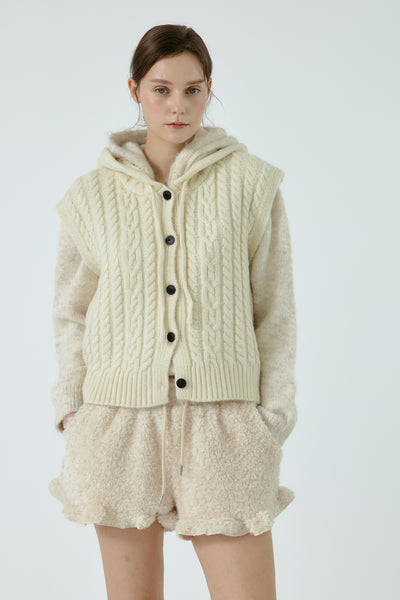 Ava Teddy Boucle Shorts