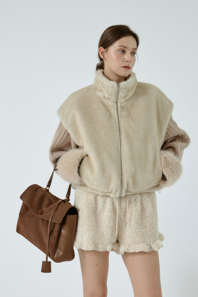 storets.com Aurora Sweater w/Faux Fur Cuff
