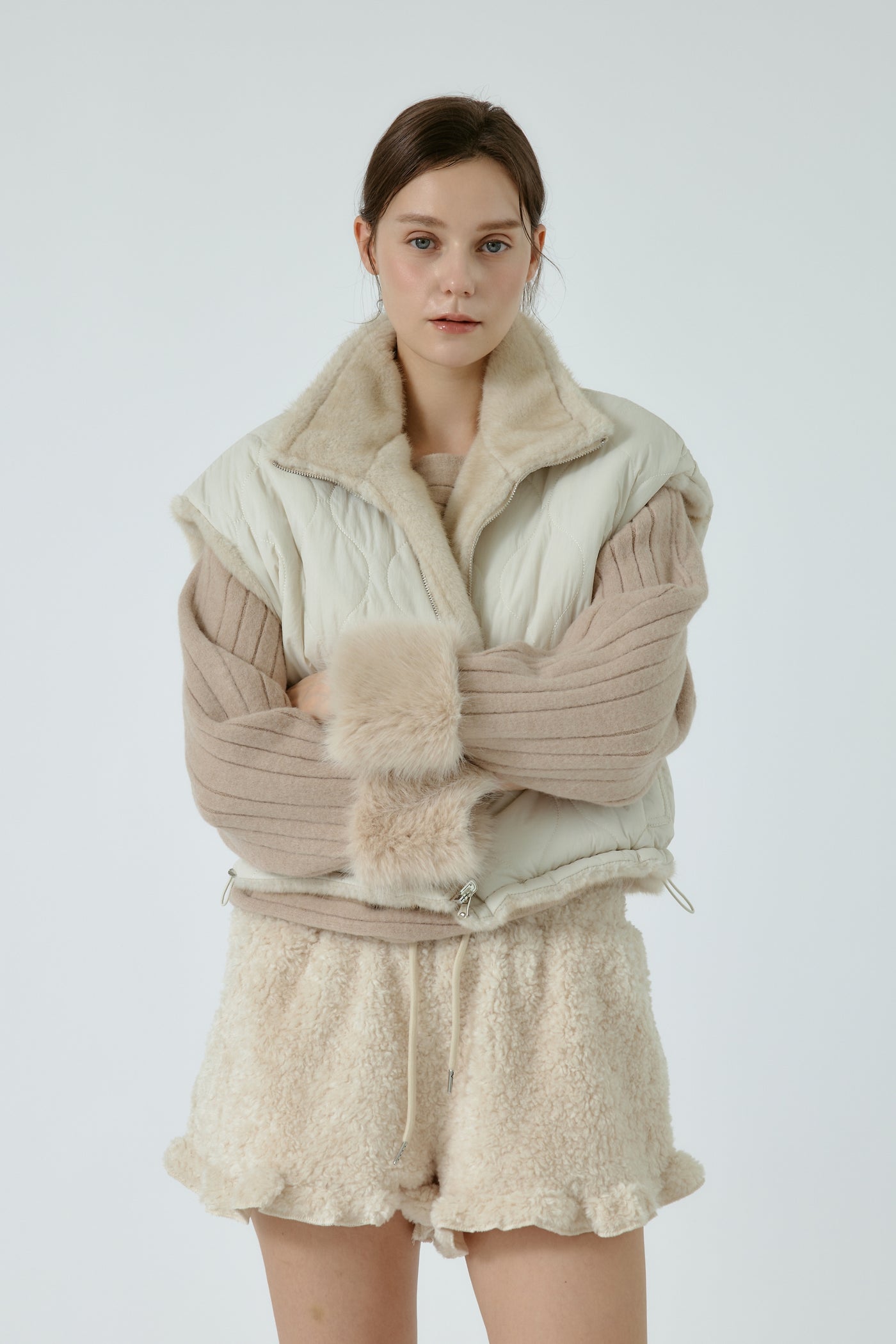 storets.com Aurora Sweater w/Faux Fur Cuff