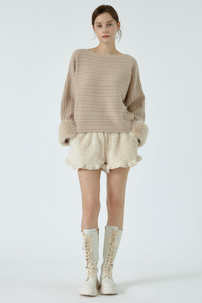 Ava Teddy Boucle Shorts