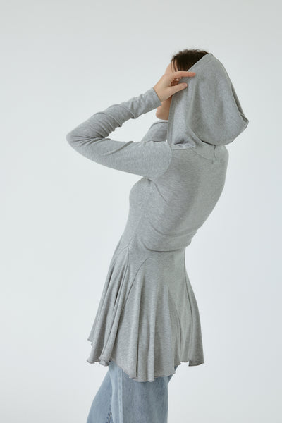 Polly Hooded Fit and Flare Dress