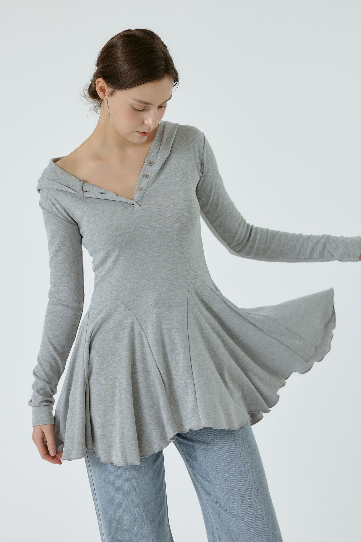 Polly Hooded Fit and Flare Dress