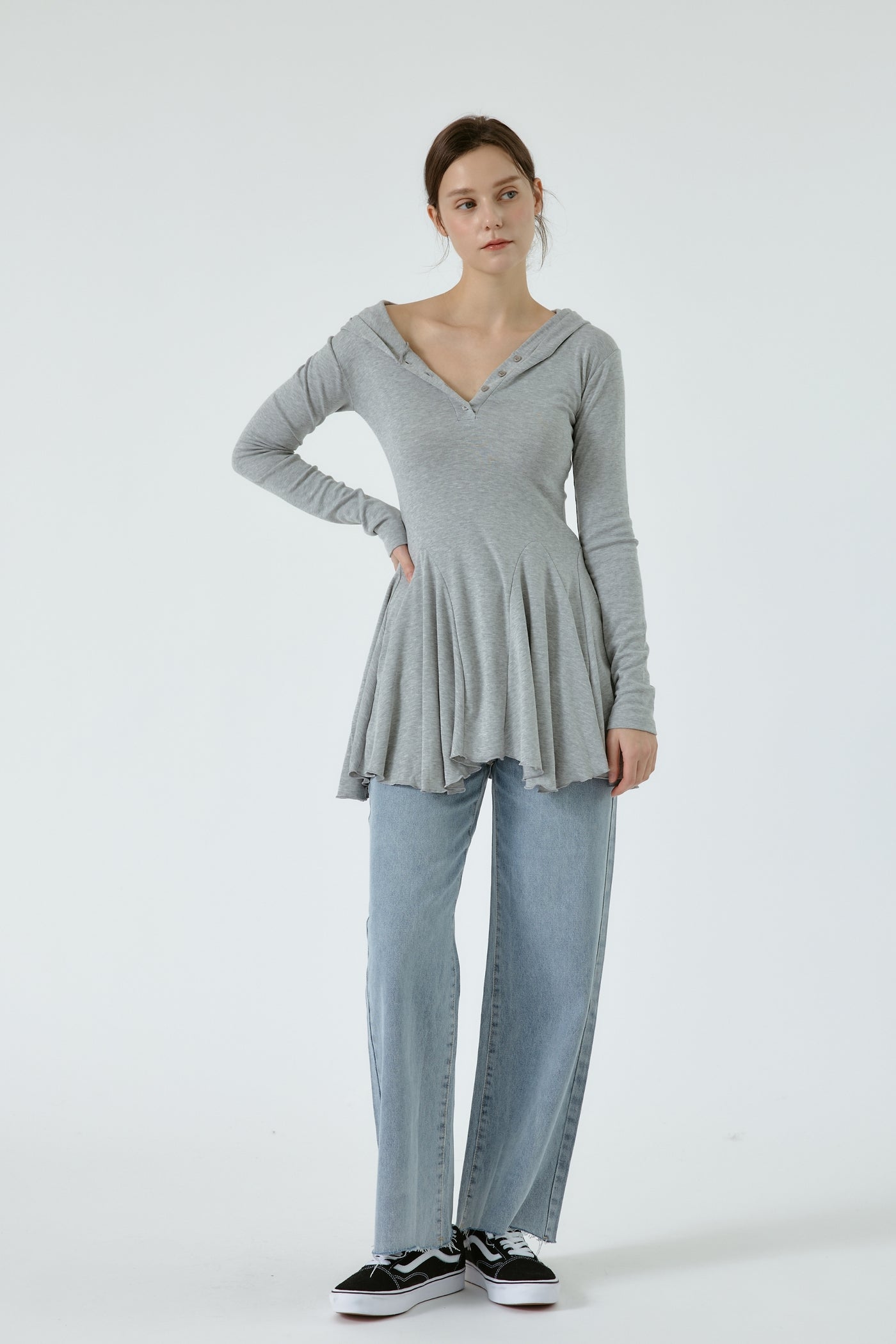 Polly Hooded Fit and Flare Dress