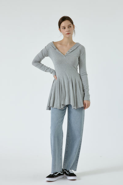 Polly Hooded Fit and Flare Dress