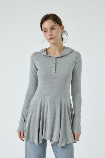 Polly Hooded Fit and Flare Dress