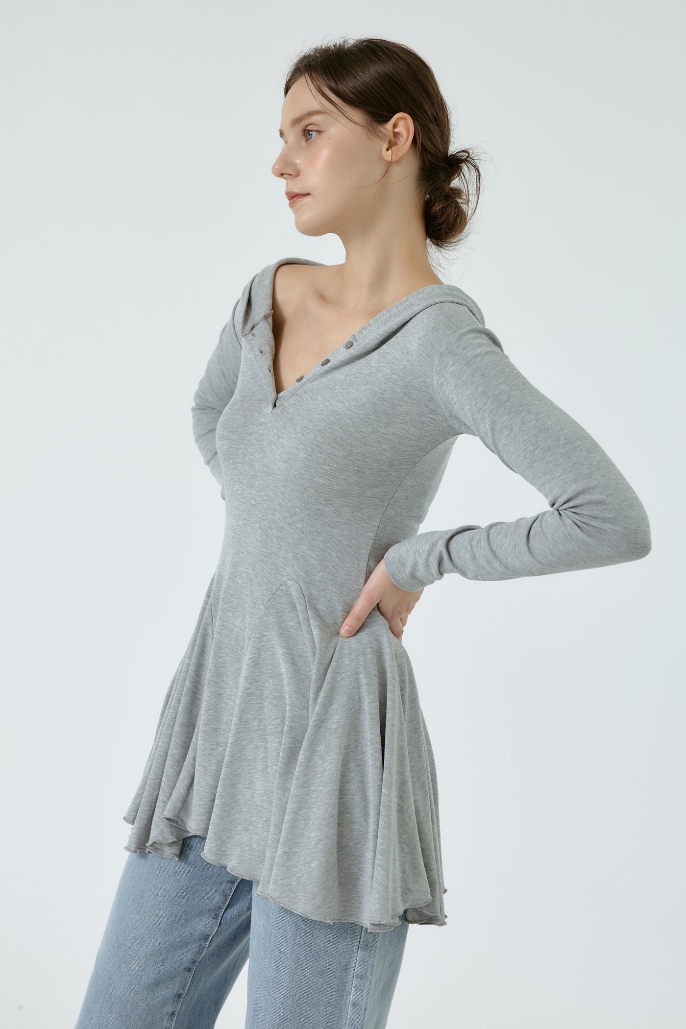 Polly Hooded Fit and Flare Dress