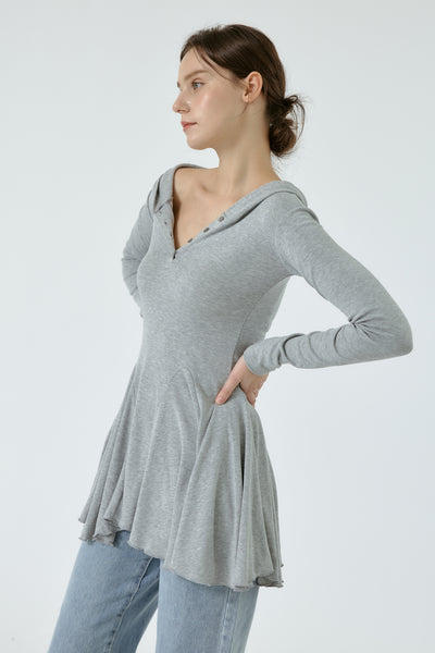 Polly Hooded Fit and Flare Dress