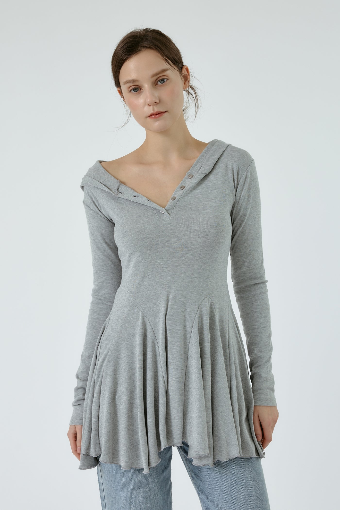 Polly Hooded Fit and Flare Dress