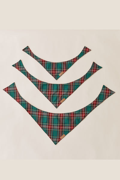 [COSONNE] Red Tartan Pet Bandanas