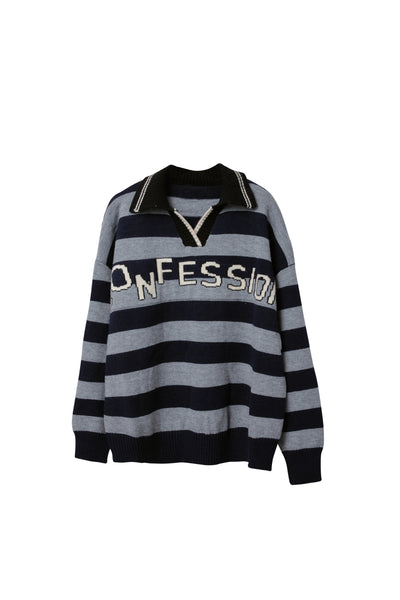 Ellie Varsity Knit Sweater