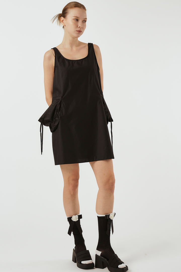 knee length dresses for ladies Always Classy Cargo Pocketed Mini Dress Final Sale / Black / S main image 0