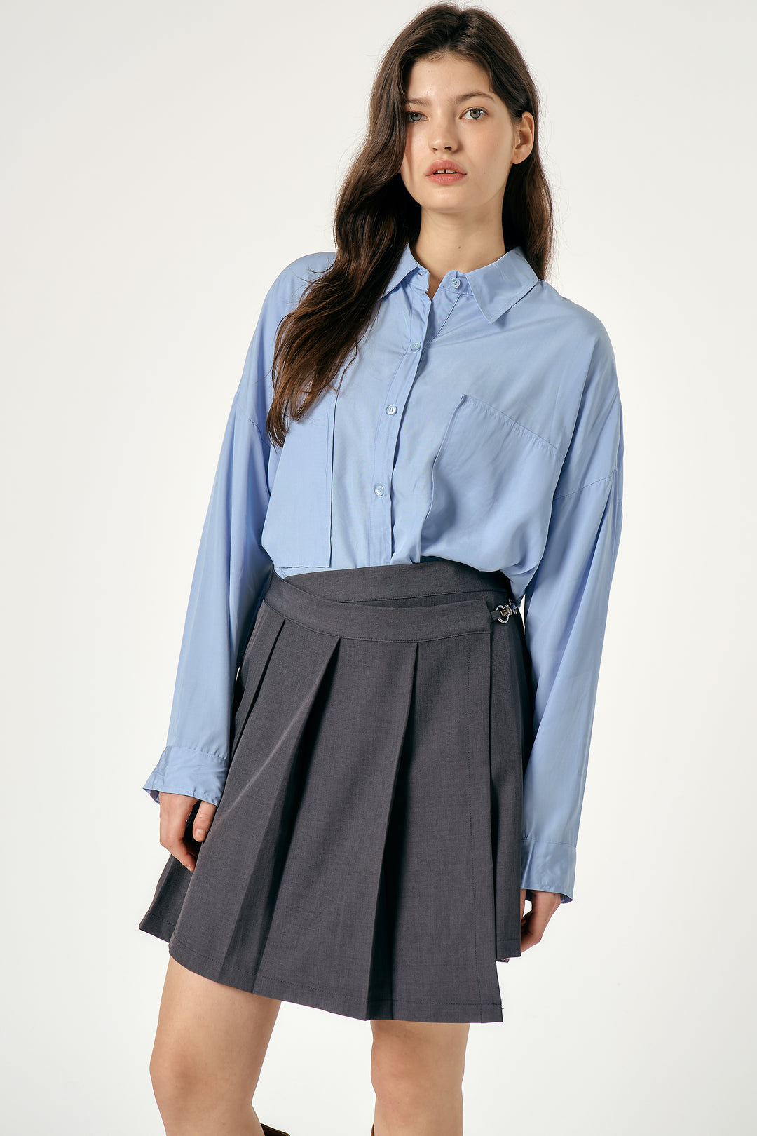 Caley Pleated Wrap Skirt | Women's Mini Skirts | storets