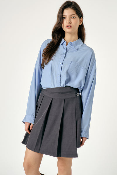 storets.com Caley Pleated Wrap Skirt