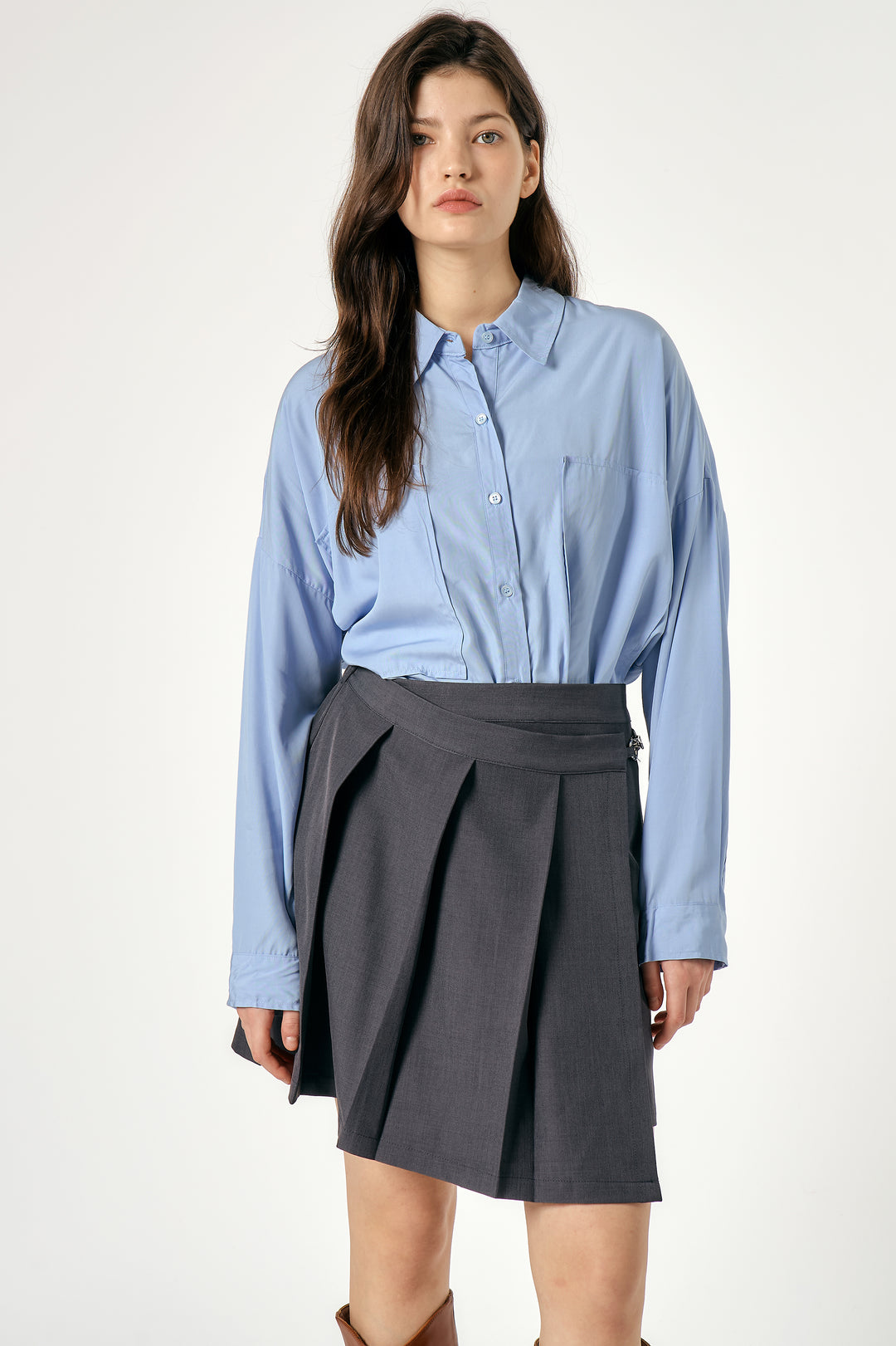 Caley Pleated Wrap Skirt | Women's Mini Skirts | storets