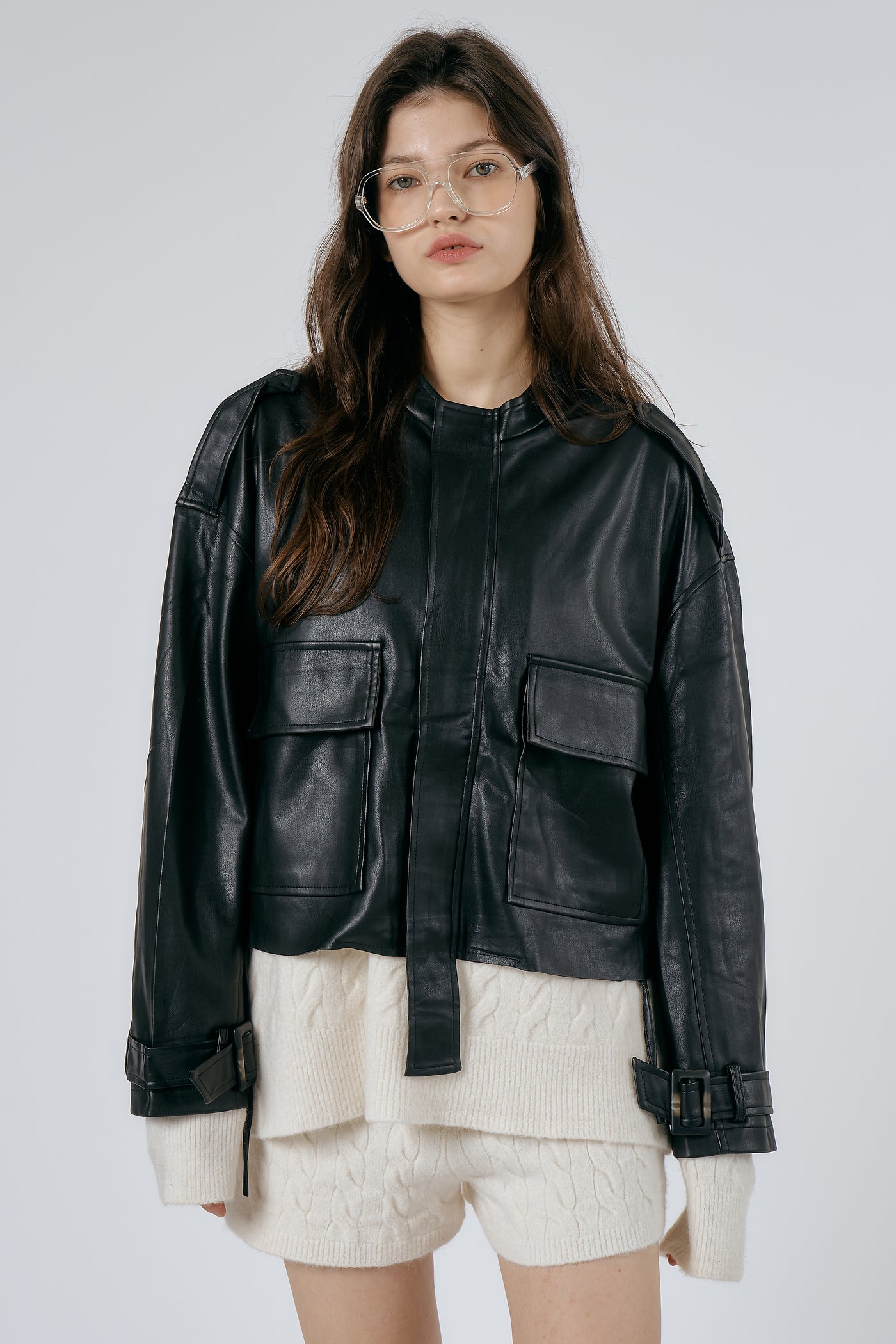 storets.com Celina Faux Leather Rider Jacket