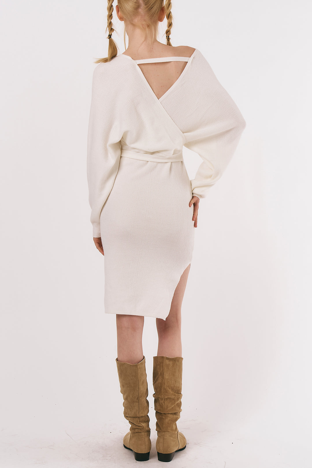 Ella Wrap Sweater Dress | Women′s Sweater Dresses