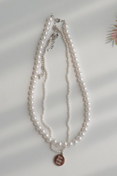 storets.com Faux Pearl Layered Necklace