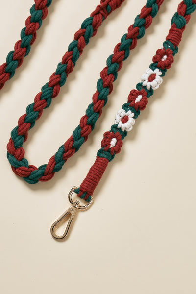 storets.com [COSONNE] Flower Macrame Hands Free Pet Leash(for pet)