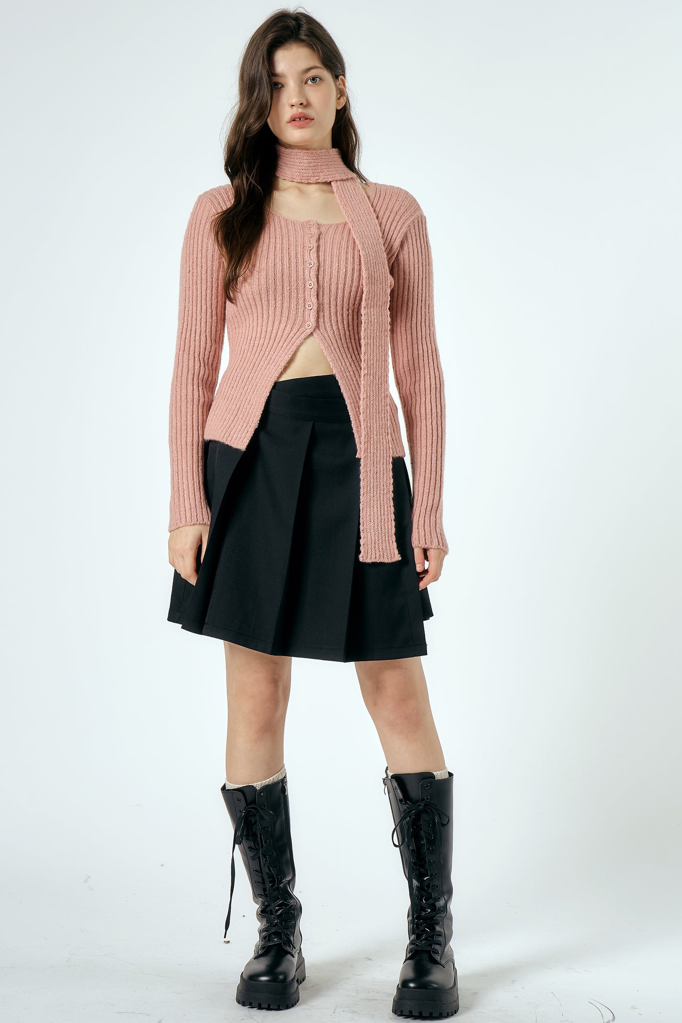 storets.com Caley Pleated Wrap Skirt