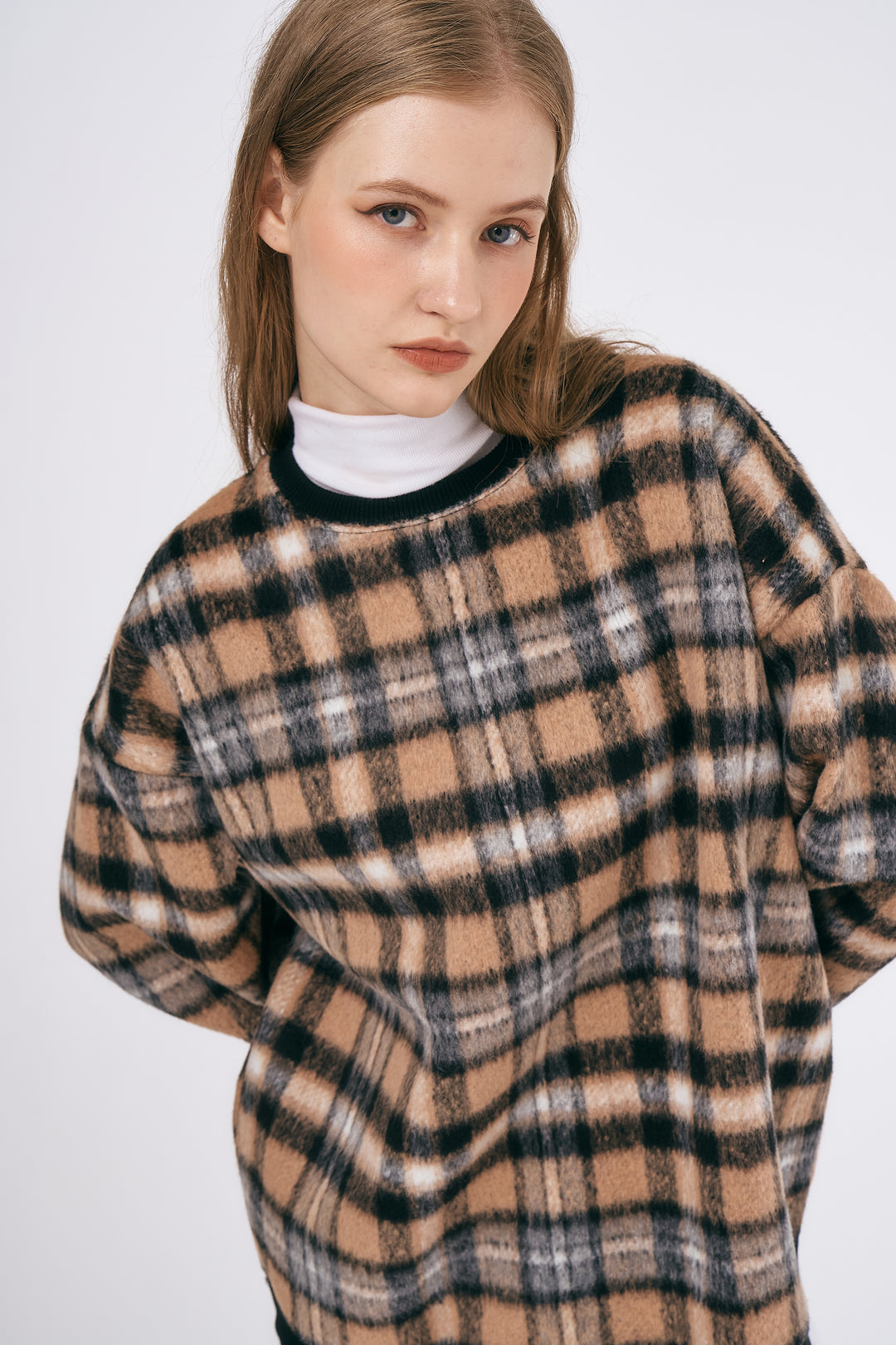 Willow Oversized Plaid Top Women's Other Tops storets