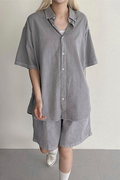 storets.com Luna Oversized Washed Shirt