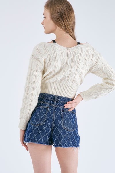 storets.com Maya Shoulder Strap Sweater