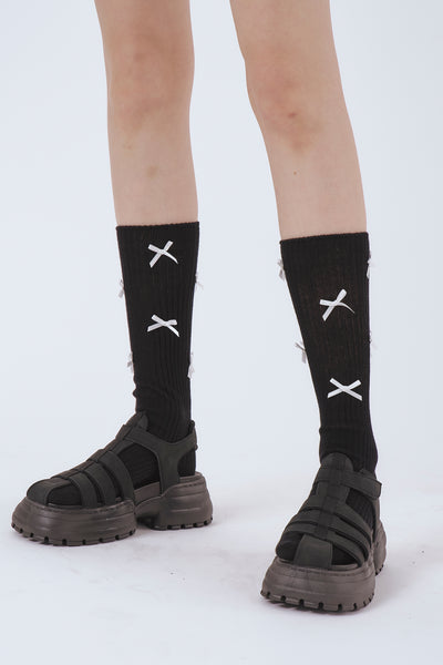 storets.com Petite Ribbon Knee Socks