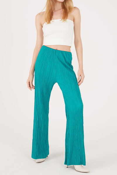 storets.com Maria Flared Leg Plisse Pants