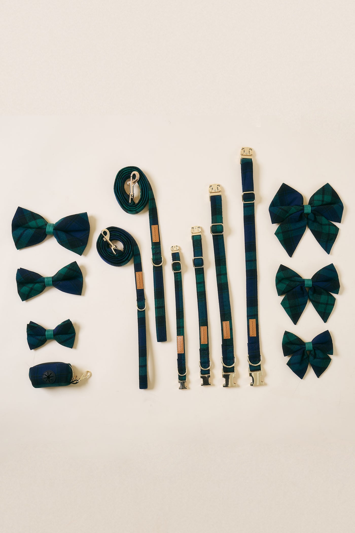 storets.com [COSONNE] Tartan Pet Sailor Bow