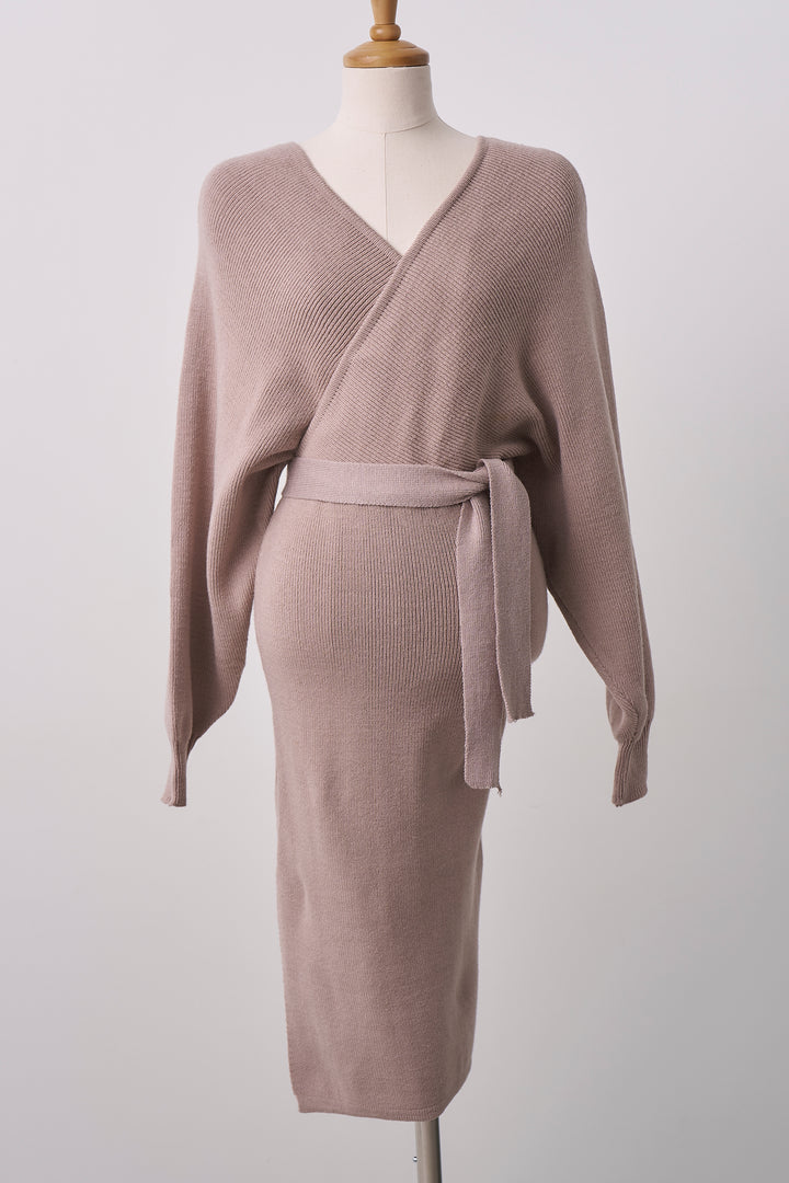 Ella Wrap Sweater Dress