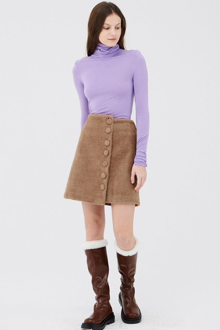 Zoe High Neck Long Sleeve Top | Women