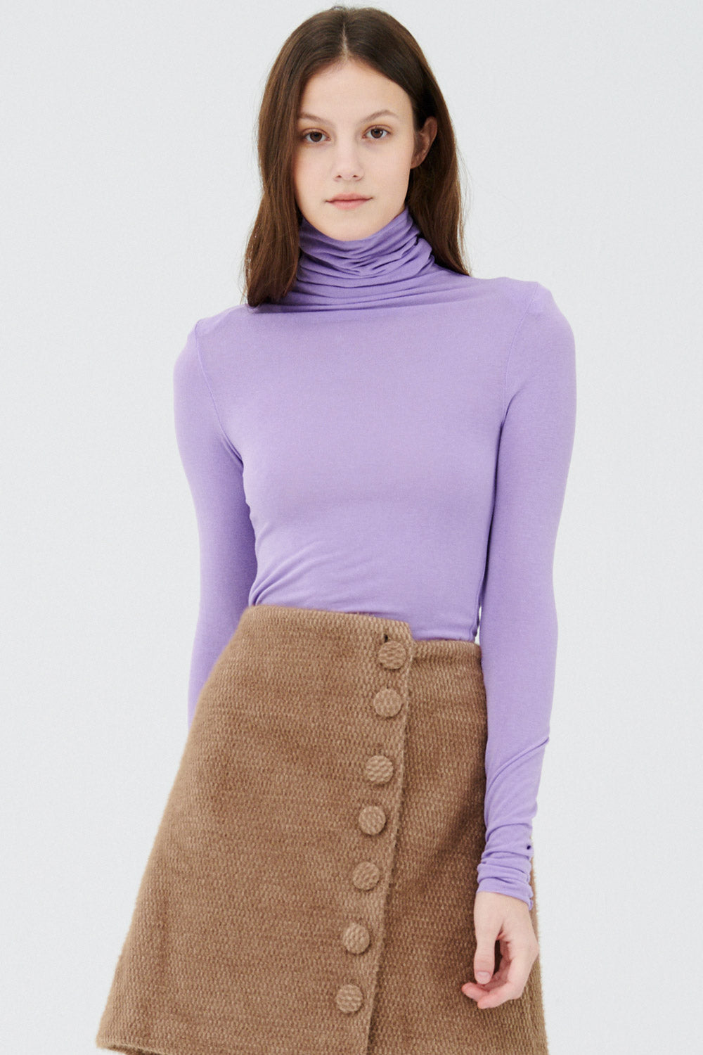 Zoe High Neck Long Sleeve Top | Women