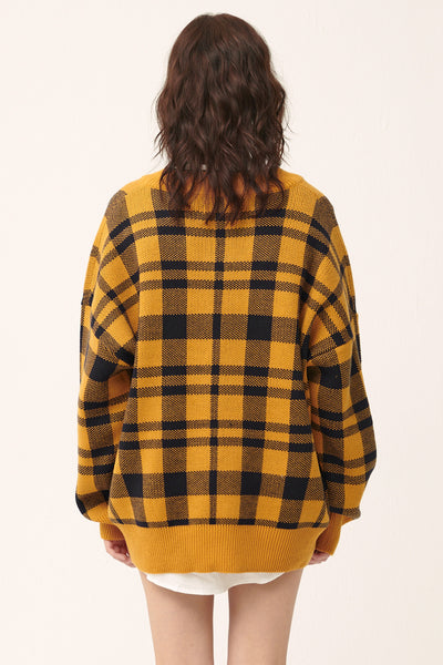 storets.com [NEW]Alexis Oversized Sweater in Plaid