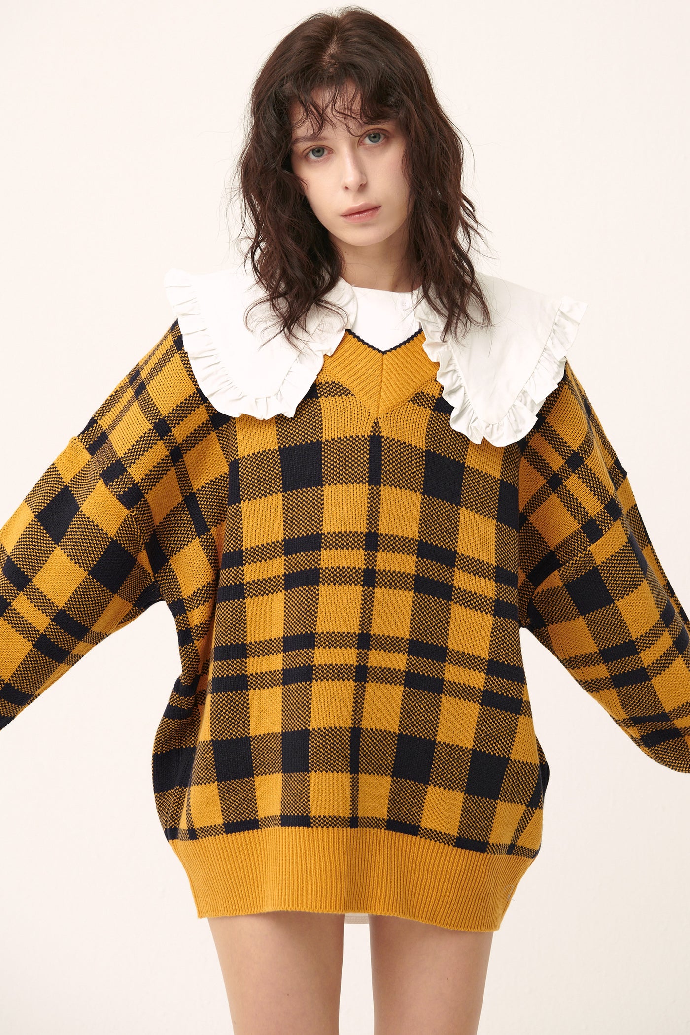 storets.com [NEW]Alexis Oversized Sweater in Plaid