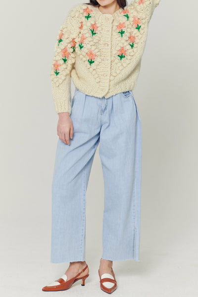 storets.com Lily Floral Embroidered Knit Cardigan